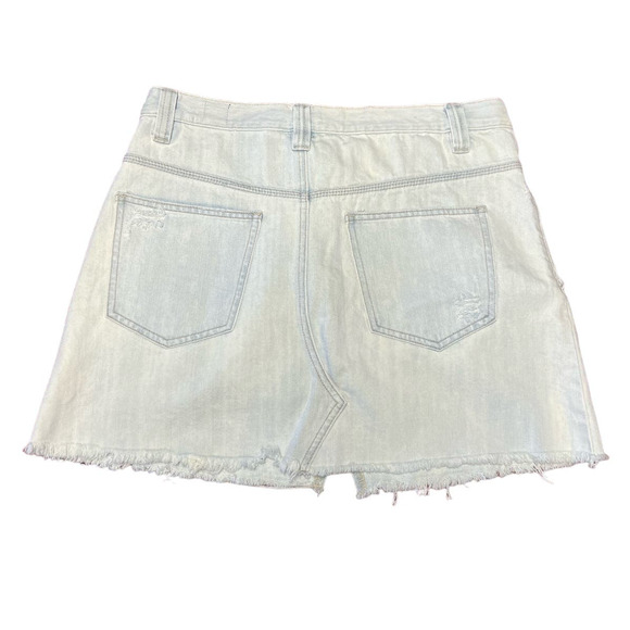 NWT Free People Silver Lake Denim Mini Skirt Size 30 - Picture 2 of 16
